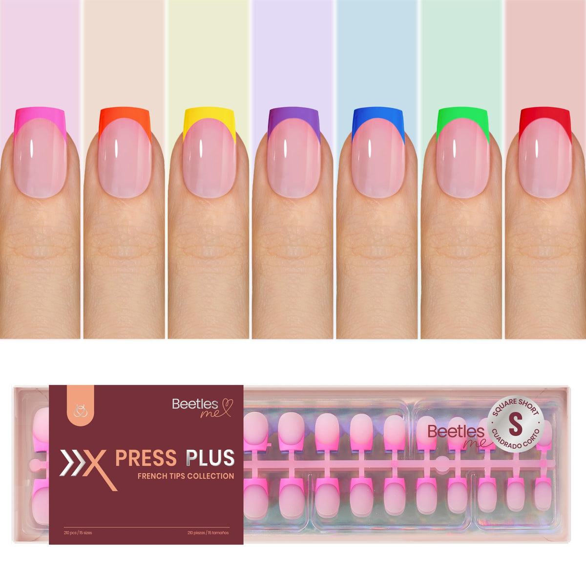 Beetles Summer Press On Nails 210-piece collection for versatile at-home manicures