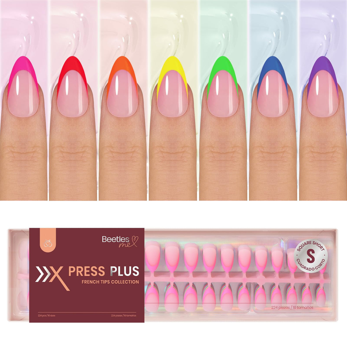 Beetles Summer press on nails in seven colors for quick at-home styling