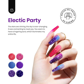Beetles thermo-reactive polish being applied, revealing mood-triggered color change