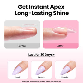 Beetles Tipex 16 sizes ensure precise, comfortable nail fit.