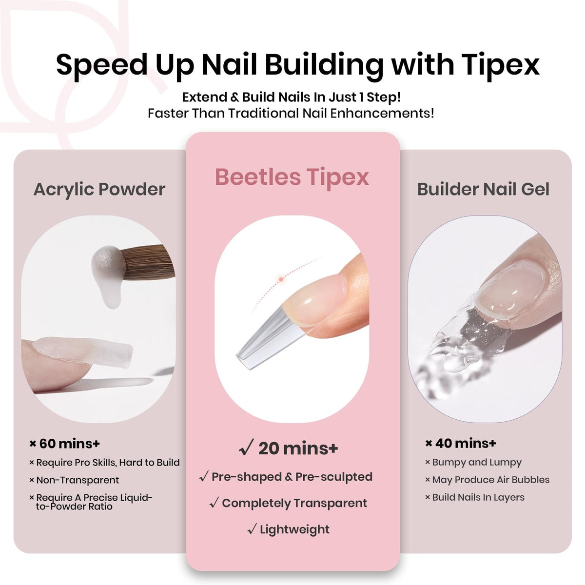 Beetles Tipex 16 sizes display for fit variety