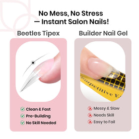 Beetles Tipex 16 sizes pack ensures a seamless fit across most nails.