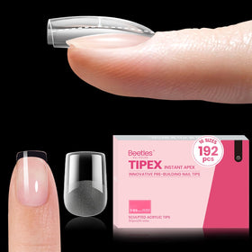 Beetles Tipex Instant Apex built-in apex tips for quick salon-style extensions.