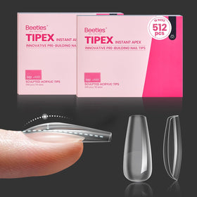 Beetles Tipex Instant Apex Nail Tips pack shot for quick application