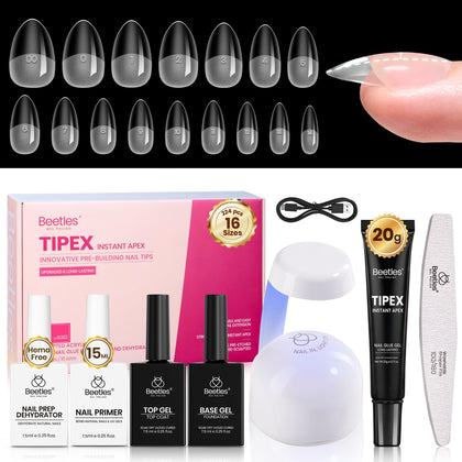 Beetles Tipex instant apex nail tips kit for salon-style extensions.