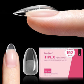 Beetles Tipex built-in apex oval short tips for easy DIY extensions