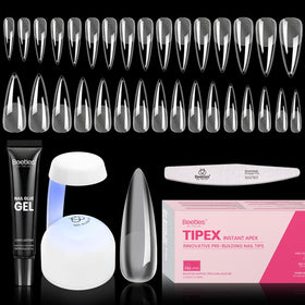 Beetles Tipex stiletto long instant apex tips for secure extensions