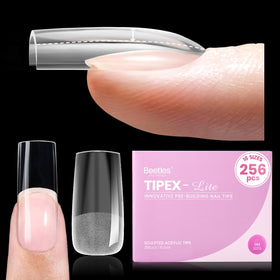 Beetles Tipex Lite apex tip closeup demonstrates built-in strength and natural arch