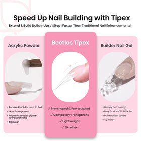Beetles Tipex nail file set for shaping and finishing tips