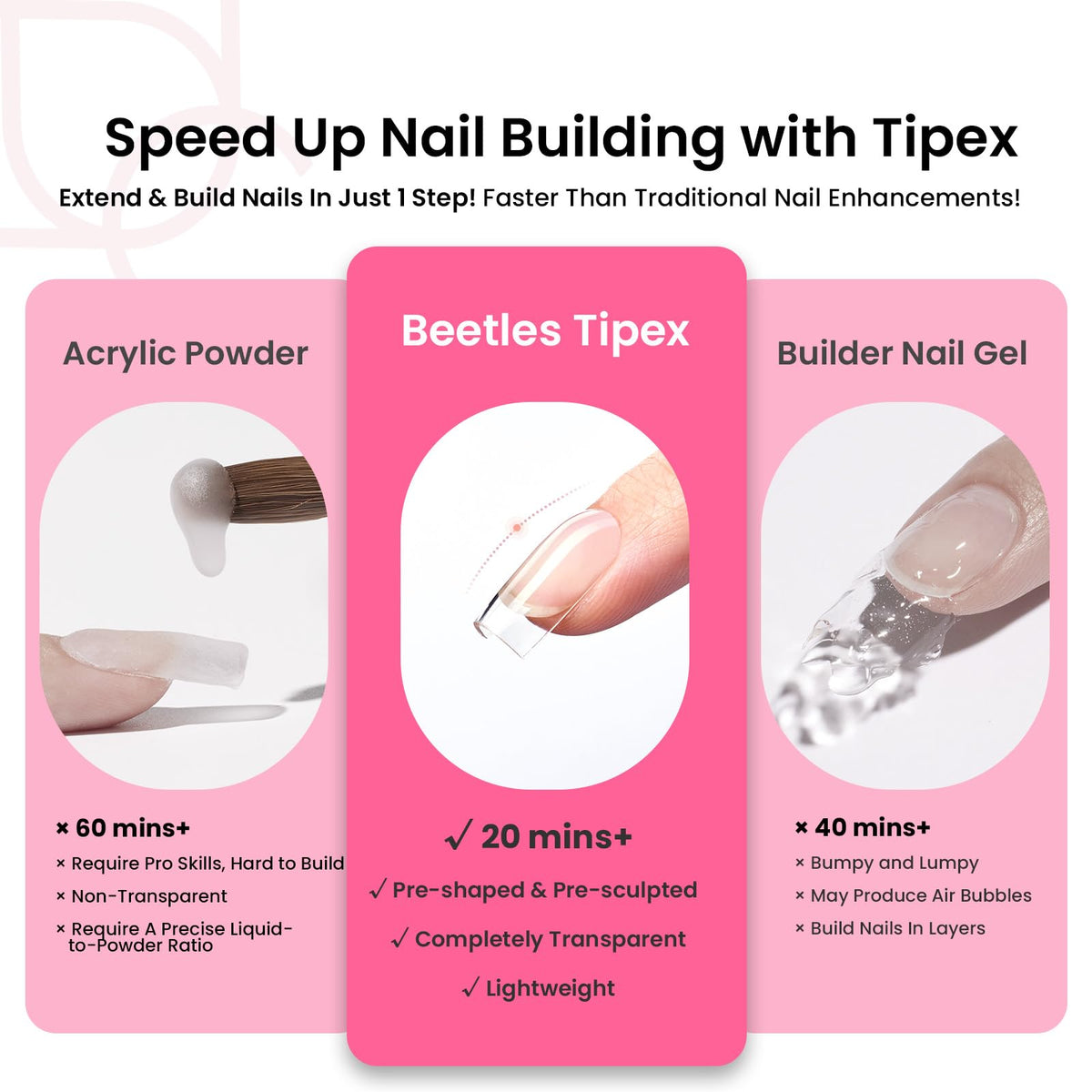 Beetles Tipex nail file for shaping and blending.
