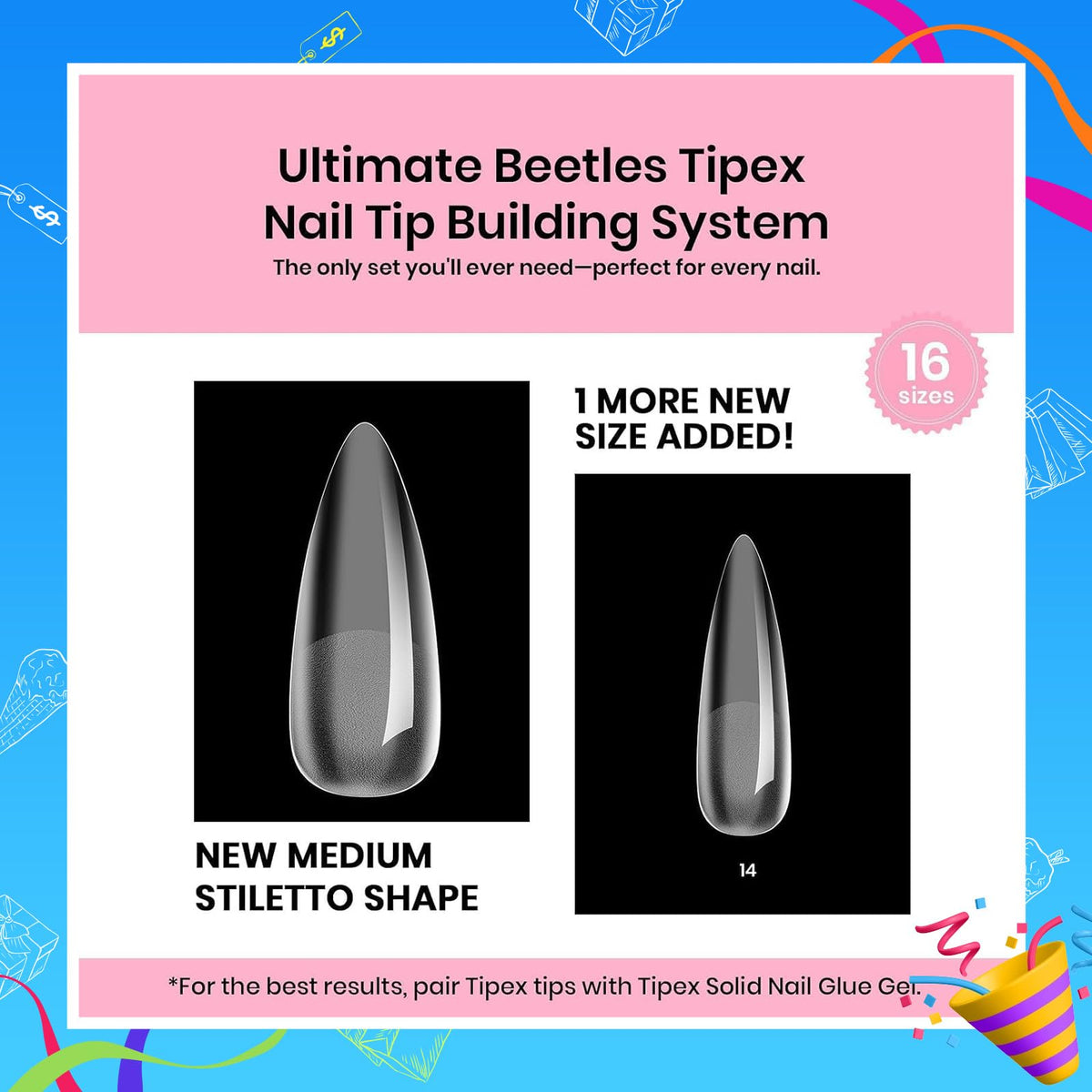 Beetles Tipex stiletto kit ready for salon-quality extensions