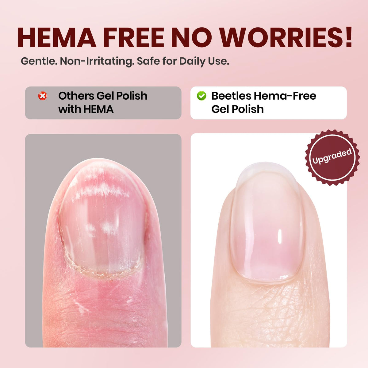 Beetles top coat 7.5ml seals shine and protects nails.