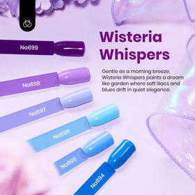 Beetles Wisteria Whisper collection bottle showcases a delicate seasonal shade.