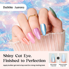 Beetles X Press Cat Eye Nails 16 sizes kit for precise fit