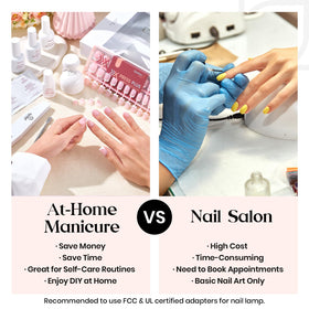 Beetles X Press Plus mini nail lamp for quick curing at home.