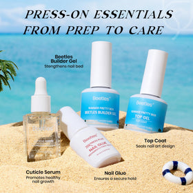 Beetles X Press Plus Summer Pretty Box nail glue ensures secure wear