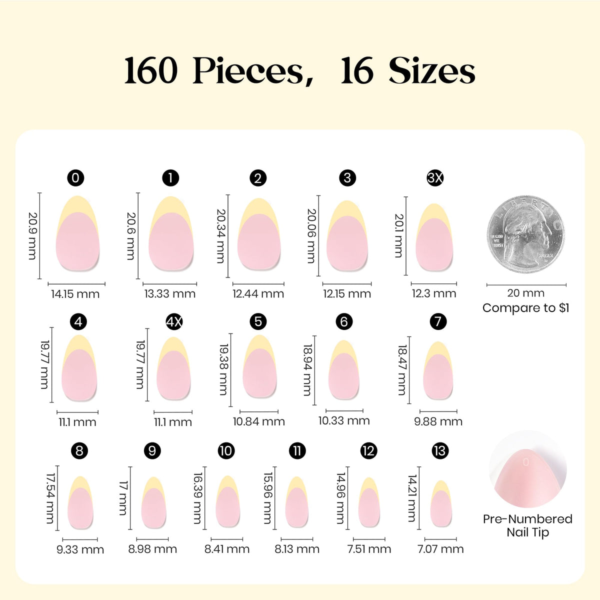 Beetles Yellow French Tips design supports DIY nail art and color coordination