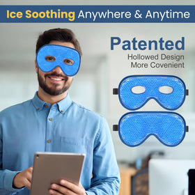 BeeVines plastic-side for intense cooling provides durable, leak-proof eye compression