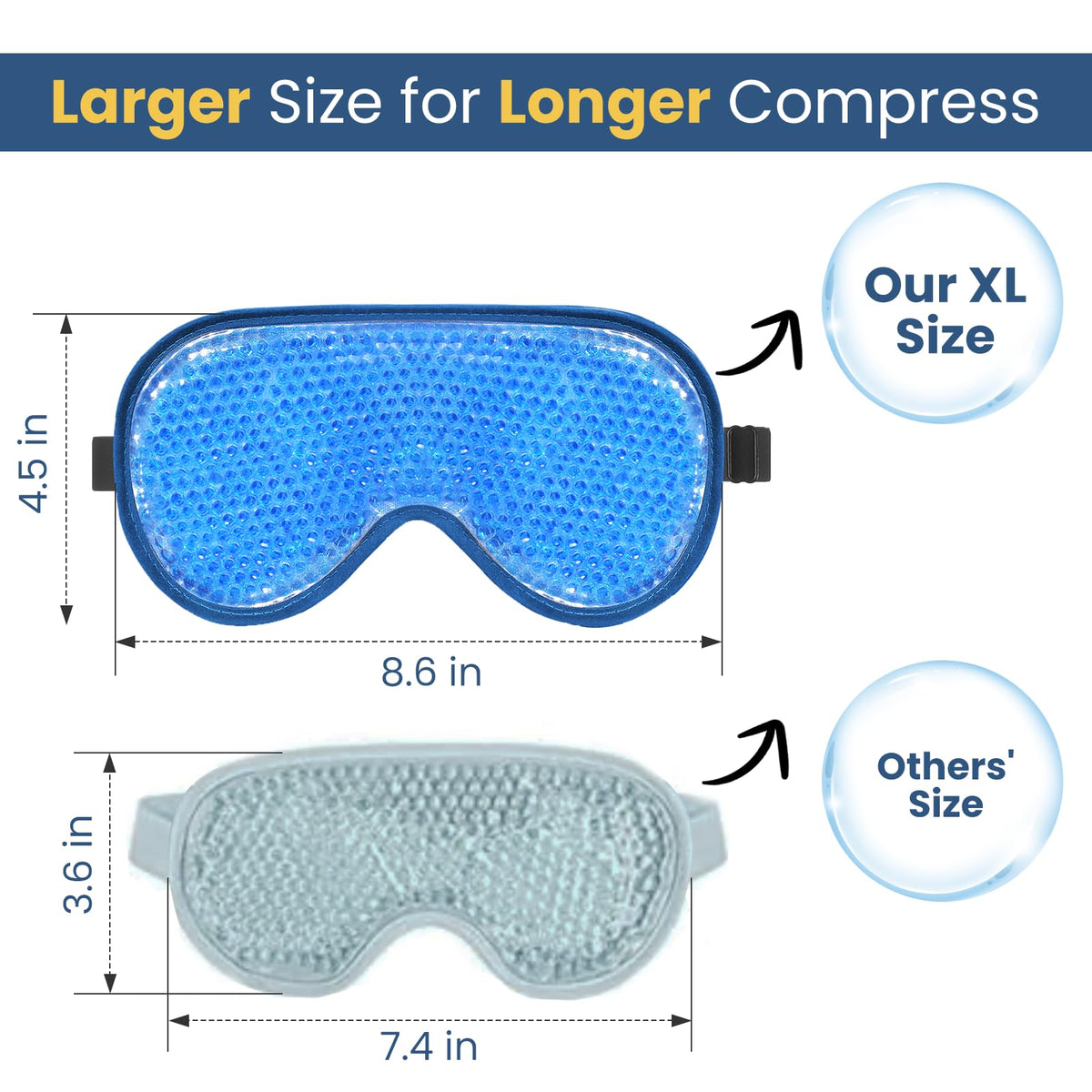 BeeVines reversible dual-sided eye mask offers cool or warm relief