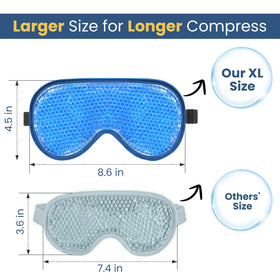 BeeVines reversible dual-sided eye mask offers cool or warm relief