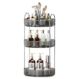 BEFSOP 360° rotating makeup organizer base provides easy access to all essentials.