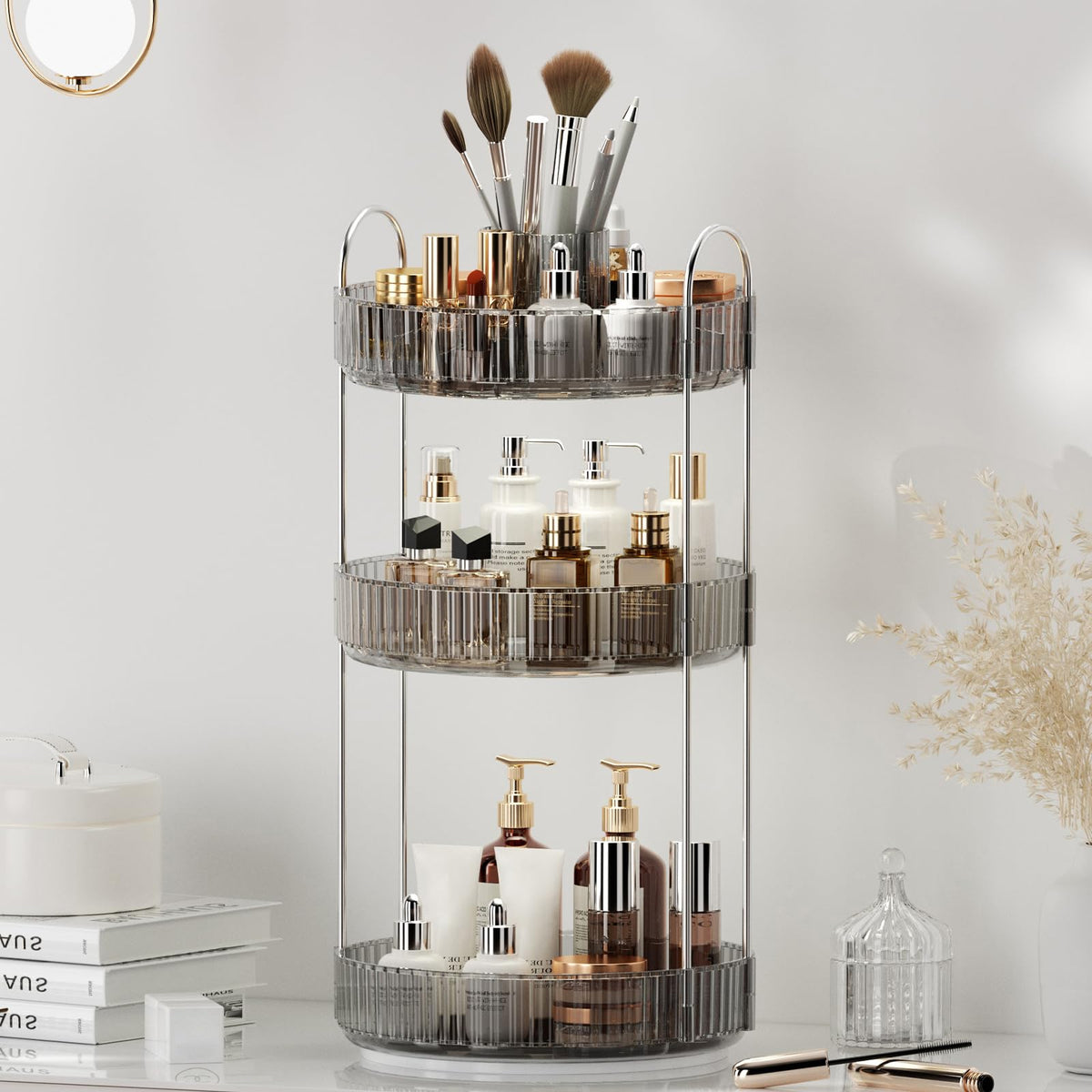 BEFSOP perfume and skincare storage keeps counters tidy and accessible.