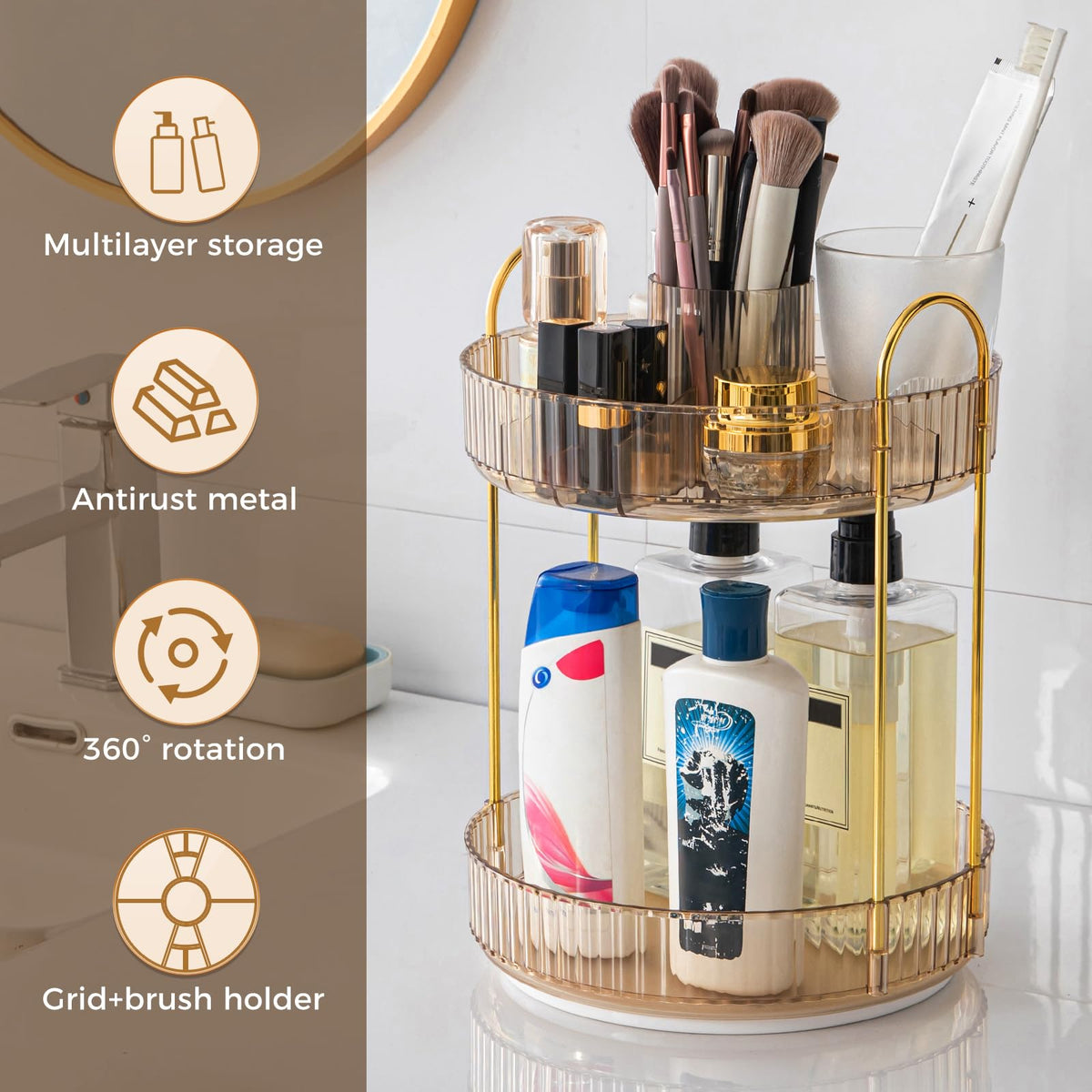 BEFSOP raised-edge trays prevent spills on sink or counter surfaces.