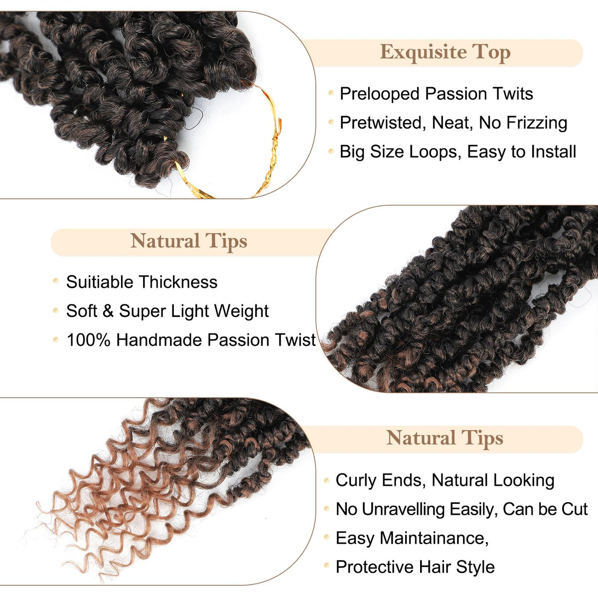 BEFUNNY passion twist crochet braids install guide for easy styling.