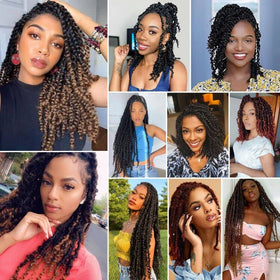 BEFUNNY passion twist nine-pack set for full-head fullness and value.