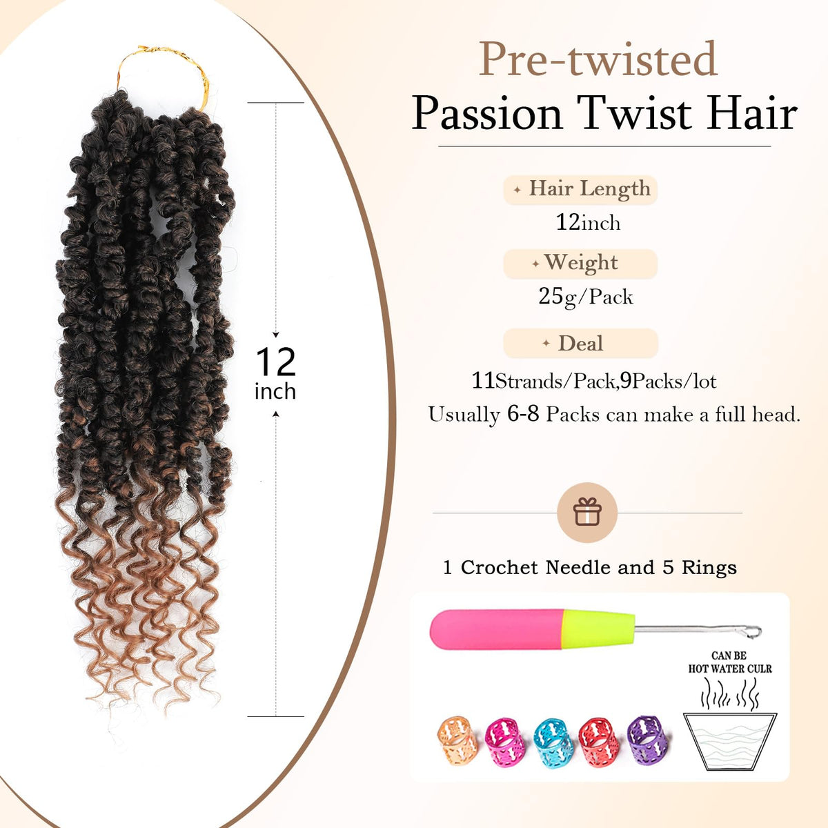 BEFUNNY passion twist soft fluffy texture for comfortable wear.