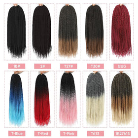 BEFUNNY styling ideas for 18in Senegalese twist crochet hair.
