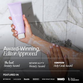 Beia legs and elbows after exfoliation for softness