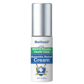Beilloso Balanitis Relief Cream bottle offers soothing, fast-acting comfort for intimate care.