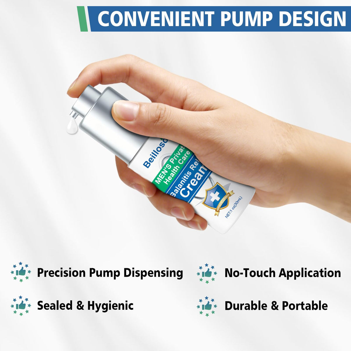 Beilloso easy dosage dispenser ensures precise application every use.