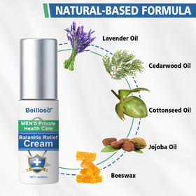 Beilloso steroid-free formula with botanicals for daily gentle care.