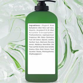 Being Naturals Aloe Vera Gel ingredients tea tree oil for soothing, refreshing skin care.