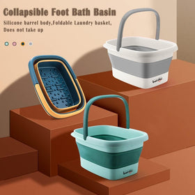 Beinilai collapsible tub with carry handle for convenient movement.