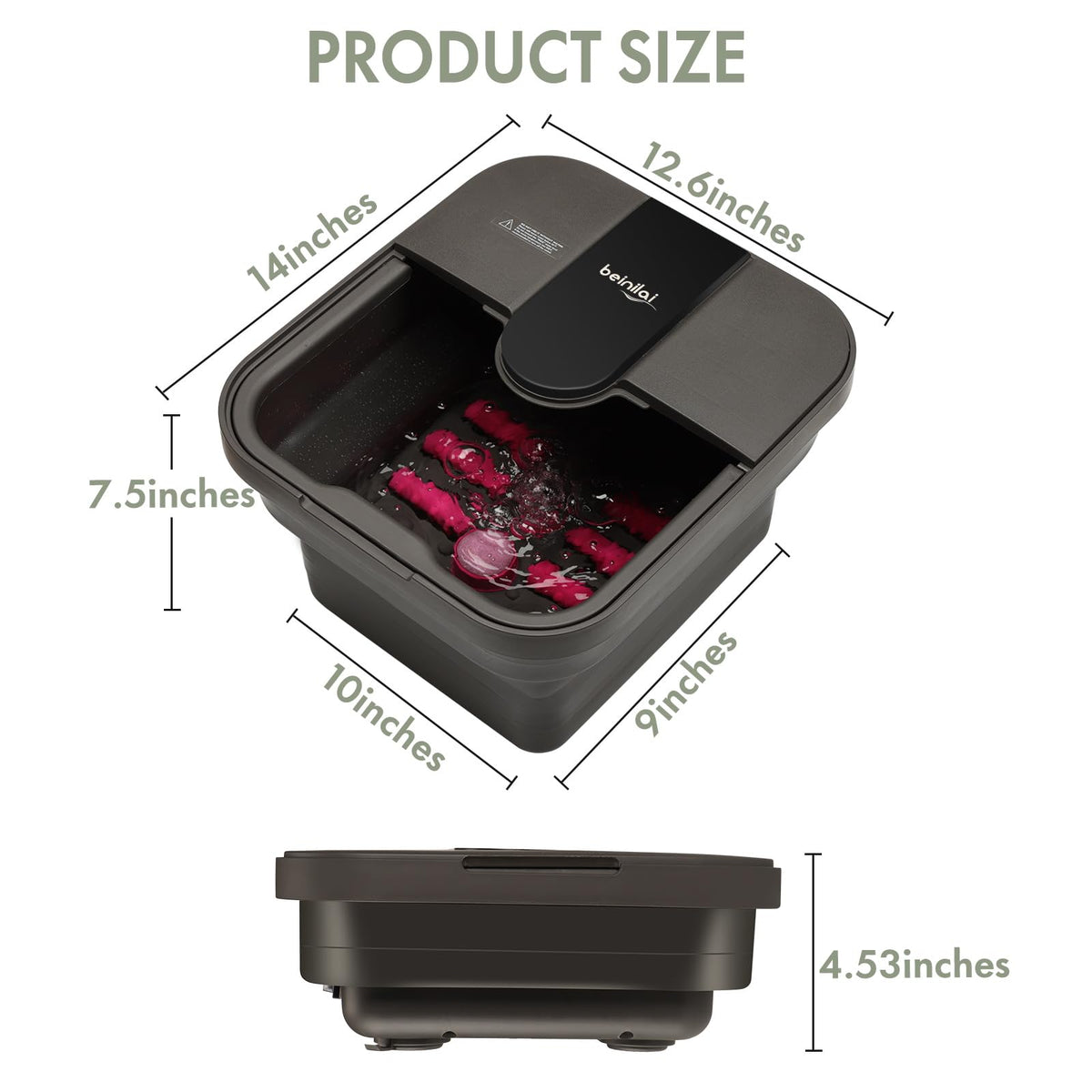 Beinilai home spa setup ideal for relaxing foot care routines.