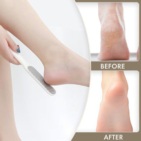 Beinilai pedicure foot file with removable pumice stone for smooth heels.