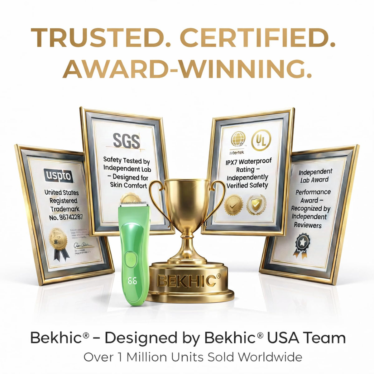 Bekhic 90-minute runtime keeps you ready for longer grooming sessions.