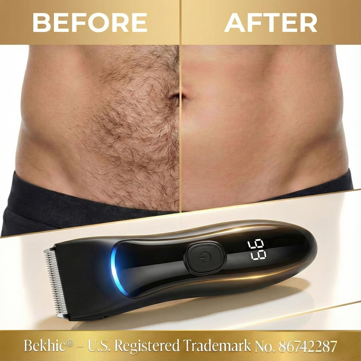 Bekhic cordless USB recharge keeps power ready at home or gym