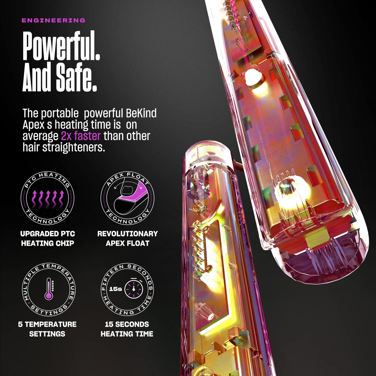 Bekind Apex fast heat in seconds speeds up morning routines