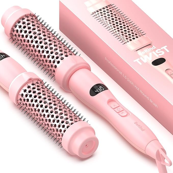 Bekind Twist Pro 1.5-inch thermal brush outer shell showcases durable design for daily styling.