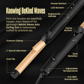 BeKind Waves dual voltage design supports travel styling anywhere.