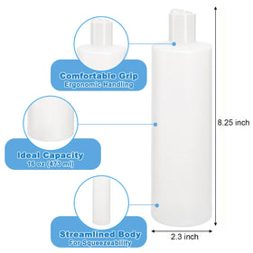 Bekith 16oz squeeze bottle with flip-cap for quick pours and convenience