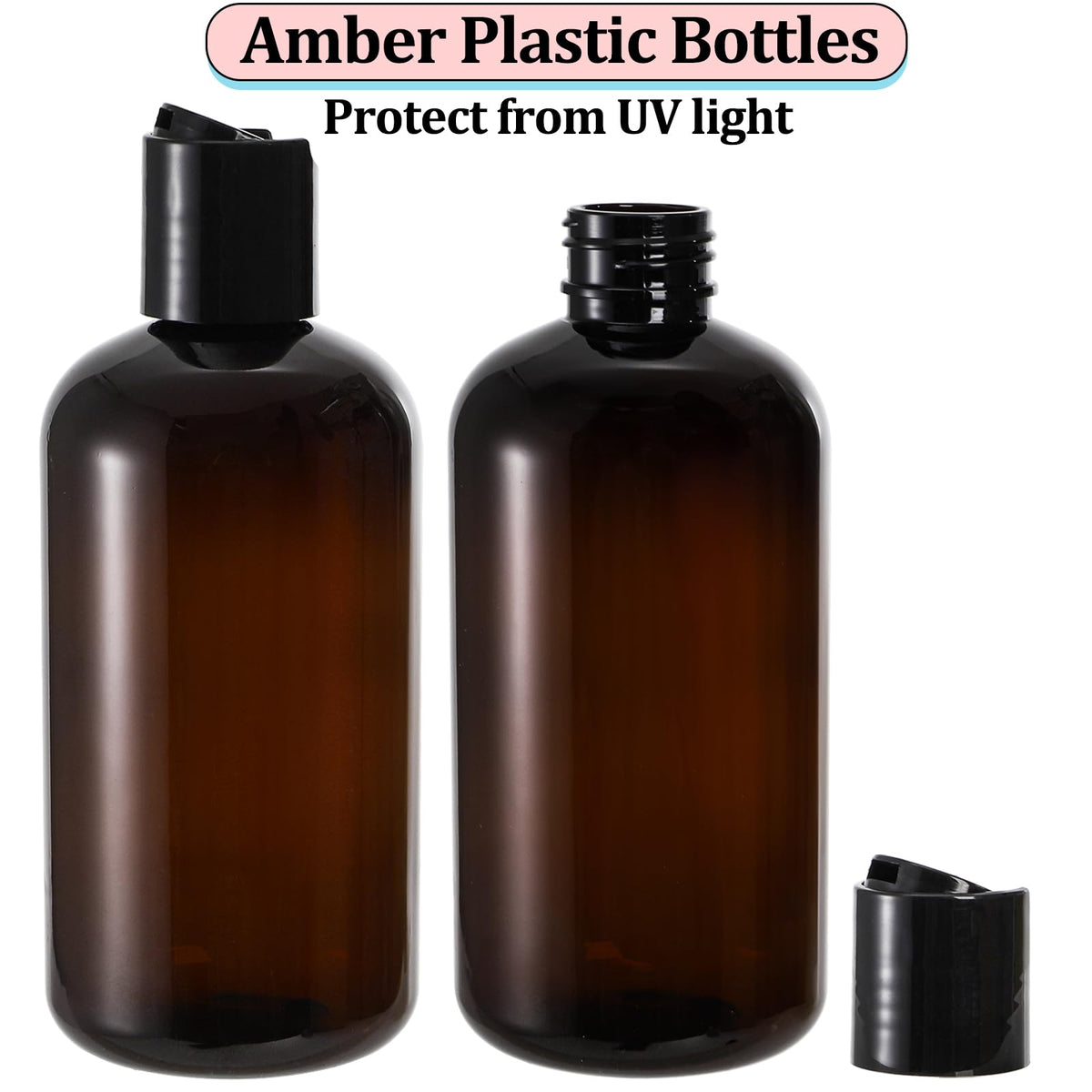 Bekith amber bottle pack highlights refillable, reusable design.