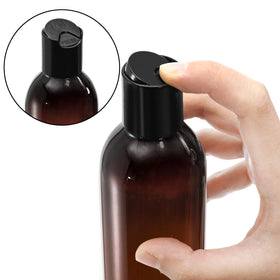 Bekith amber bottle for body wash provides convenient on-the-go dispensing.