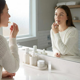 Bekith BPA-free lip tube keeps cosmetics safely stored.