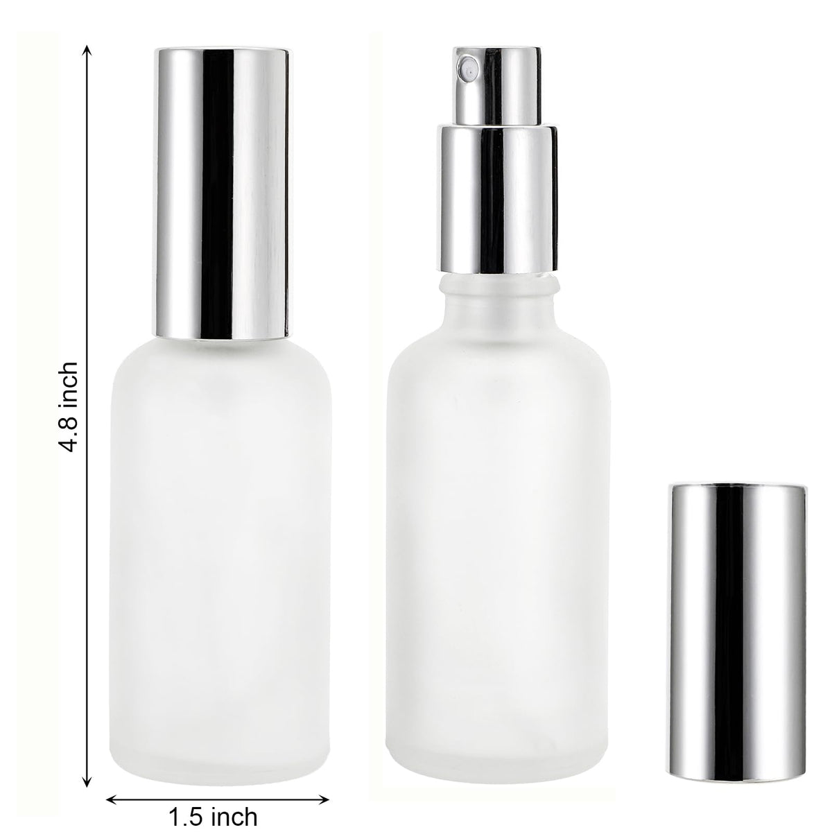 Bekith frosted glass atomizers provide precise, continuous mist for essential oils and perfumes.