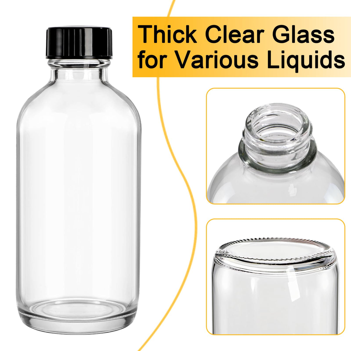 Premium Bekith glass bottle offers a sophisticated look on a shelf.